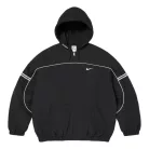 Supreme x Nike Nylon Hooded Jacket 'Black' uniszex kabát fekete