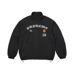   Supreme x Umbro Cotton Ripstop Track Jacket 'Black' uniszex kabát fekete