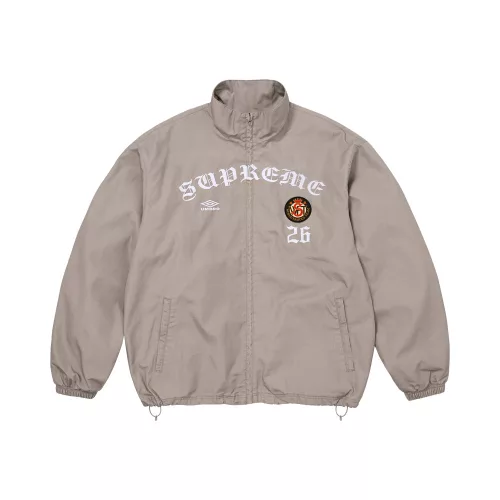 Supreme x Umbro Cotton Ripstop Track Jacket 'Grey' uniszex kabát szürke