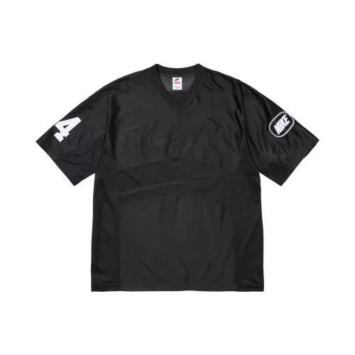 Supreme x Nike Jersey Black uniszex póló fekete