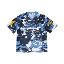 Supreme x Nike Jersey Blue Camo uniszex póló kék