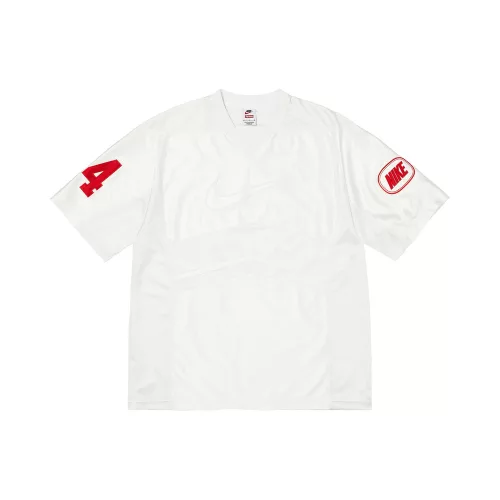 Supreme x Nike Jersey White uniszex póló fehér