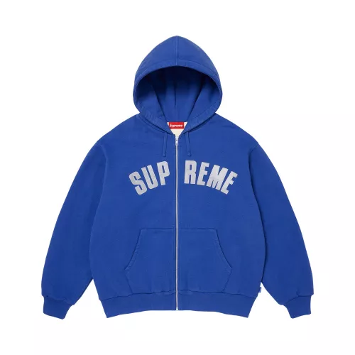 Supreme Arc Thermal Lined Zip Up Hooded Sweatshirt 'Royal' uniszex pulóver királykék