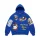Supreme Stickers Hooded Sweatshirt Royal uniszex pulóver királykék