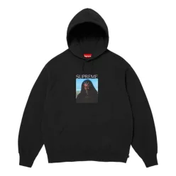   Supreme Sith Hooded Sweatshirt 'Black' uniszex pulóver fekete
