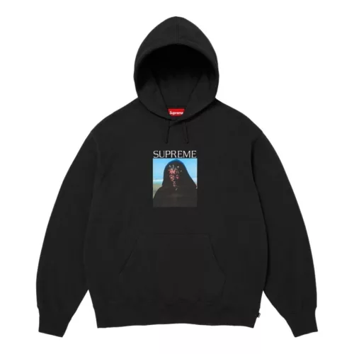 Supreme Sith Hooded Sweatshirt 'Black' uniszex pulóver fekete