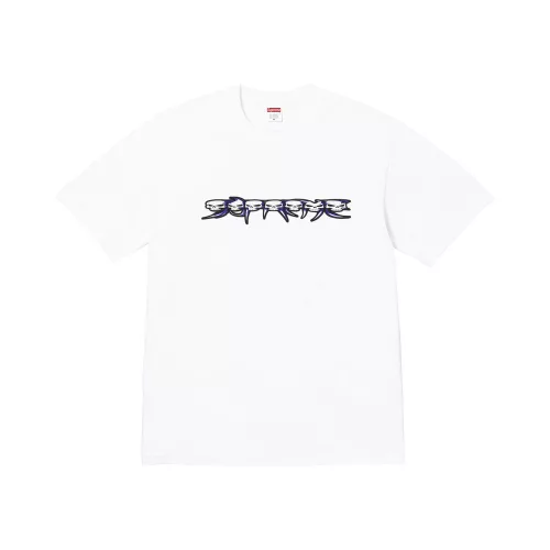 Supreme Skulls Spellout Tee 'White' – termékfotó, oldalnézet