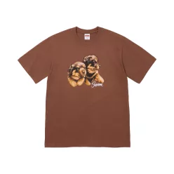 Supreme Puppies Tee 'Brown' – termékfotó, oldalnézet