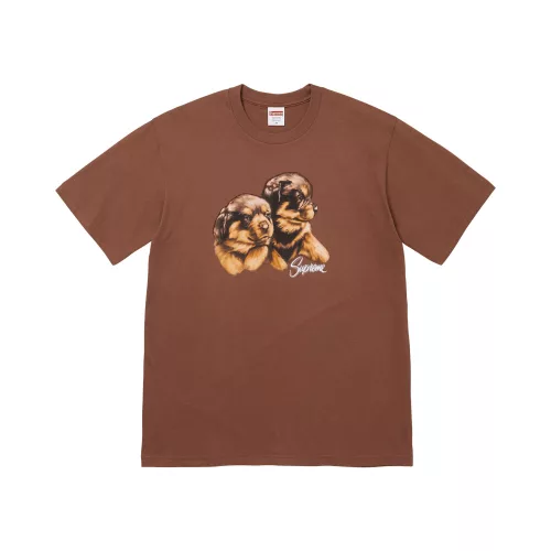 Supreme Puppies Tee 'Brown' – termékfotó, oldalnézet