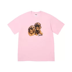 Supreme Puppies Tee 'Light Pink' – termékfotó, oldalnézet