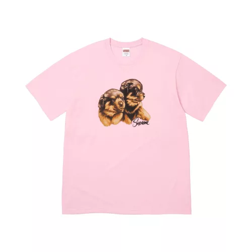 Supreme Puppies Tee 'Light Pink' – termékfotó, oldalnézet
