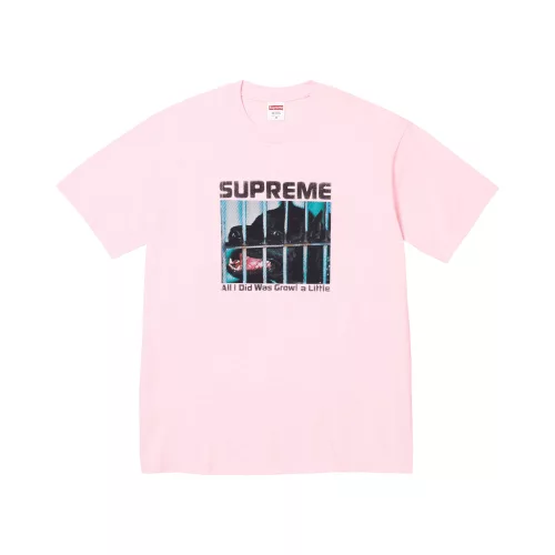 Supreme Growl Tee 'Light Pink' uniszex póló világos rózsaszín