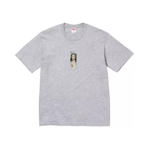 Supreme Prayer Card Box Logo Tee 'Heather Grey' – termékfotó, oldalnézet