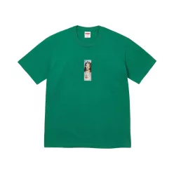 Supreme Prayer Card Box Logo Tee 'Light Pine' – termékfotó, oldalnézet