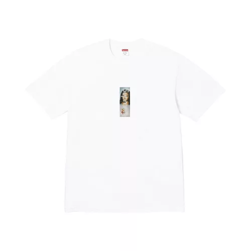Supreme Prayer Card Box Logo Tee 'White' – termékfotó, oldalnézet