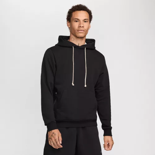 Nike Standard Issue Men's Dri-FIT Pullover Basketball Hoodie Black/Pale Ivory – termékfotó, oldalnézet