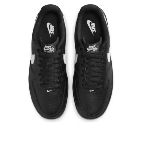 Nike Air Force 1 Low '07 Black White alacsony szárú sneaker – termékfotó, oldalnézet