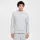 Nike Club Men's Winterized Pullover Hoodie Light Smoke Grey/Pure/White – termékfotó, oldalnézet