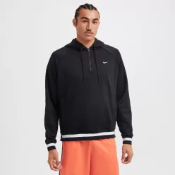 Nike DNA Men's Therma-FIT 1/4-Zip Basketball Hoodie Black/White – termékfotó, oldalnézet
