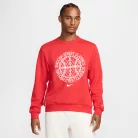 Nike Standard Issue Men's Dri-FIT Basketball Crew-Neck Sweatshirt University Red/Heather/Pale Ivory – termékfotó, oldalnézet
