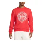 Nike Standard Issue Men's Dri-FIT Basketball Crew-Neck Sweatshirt University Red/Heather/Pale Ivory – termékfotó, oldalnézet