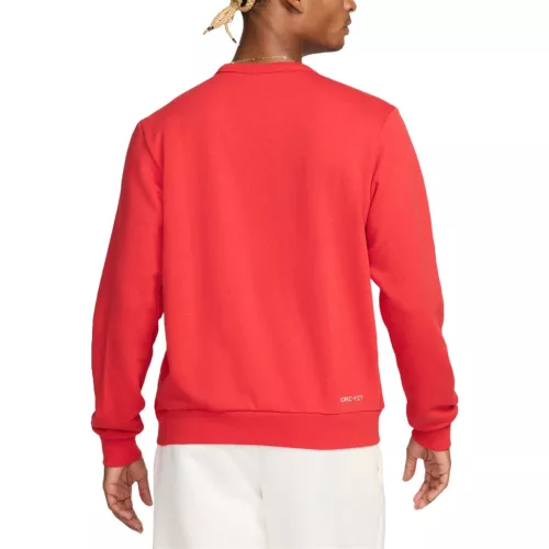 Nike Standard Issue Men's Dri-FIT Basketball Crew-Neck Sweatshirt University Red/Heather/Pale Ivory – termékfotó, oldalnézet
