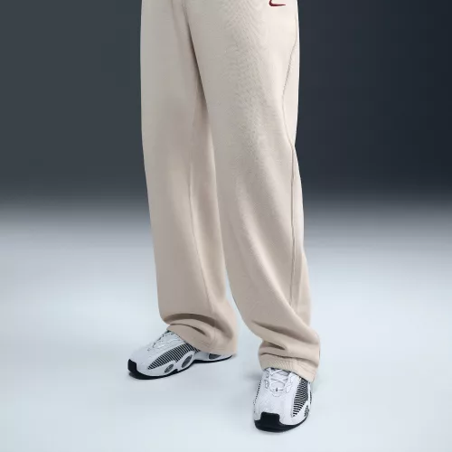Nike x NOCTA Fleece CS Open Hem Pants Light Orewood Brown – termékfotó, oldalnézet