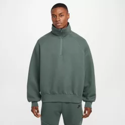 Nike Tech Men's Fleece Half-Zip Top Vintage Green/Vintage Green – termékfotó, oldalnézet