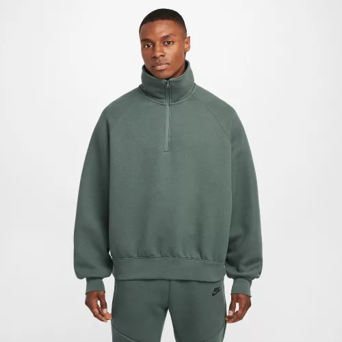 Nike Tech Men's Fleece Half-Zip Top Vintage Green/Vintage Green – termékfotó, oldalnézet