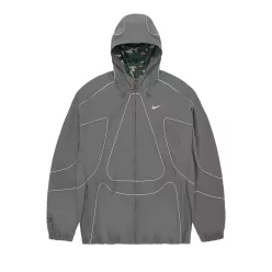 Corteiz x Nike NRG Tracksuit Jacket 'Gully Grey' – termékfotó, oldalnézet