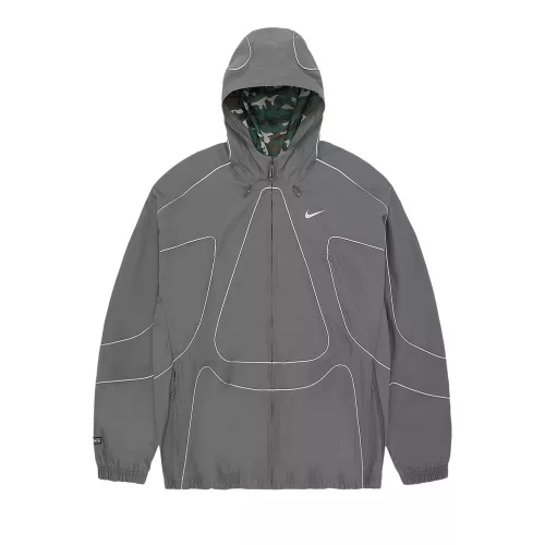 Corteiz x Nike NRG Tracksuit Jacket 'Gully Grey' – termékfotó, oldalnézet