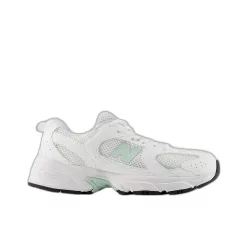 New Balance 530 White Cosmic Jade (GS) alacsony szárú sneaker – termékfotó, oldalnézet