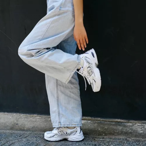 New Balance 530 White Natural Indigo (GS) gyerek alacsony szárú utcai sneaker fehér