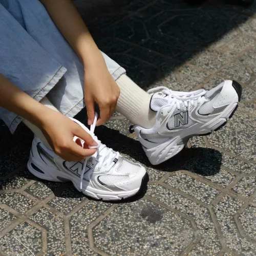 New Balance 530 White Natural Indigo (GS) gyerek alacsony szárú utcai sneaker fehér