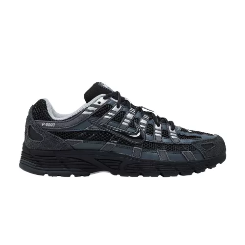 Nike P-6000 Suede Anthracite Metallic Silver férfi alacsony szárú utcai sneaker szürke