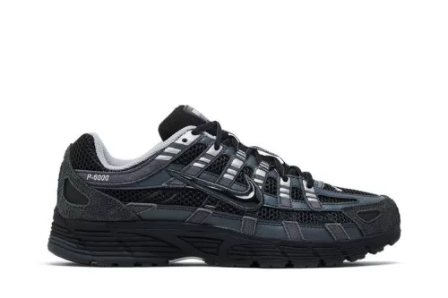 Nike P-6000 Suede Anthracite Metallic Silver férfi alacsony szárú utcai sneaker szürke