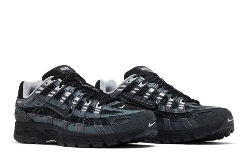 Nike P-6000 Suede Anthracite Metallic Silver férfi alacsony szárú utcai sneaker szürke