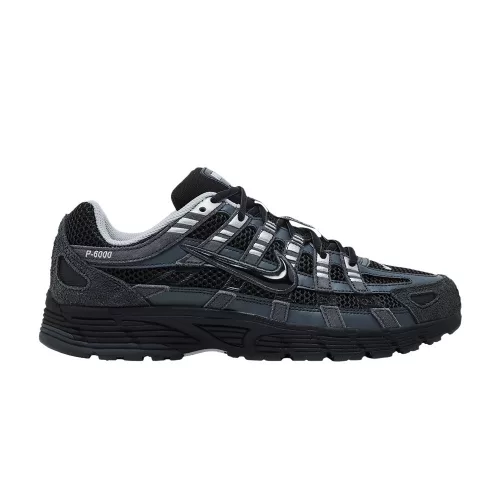 Nike P-6000 Suede Anthracite Metallic Silver alacsony szárú sneaker – termékfotó, oldalnézet