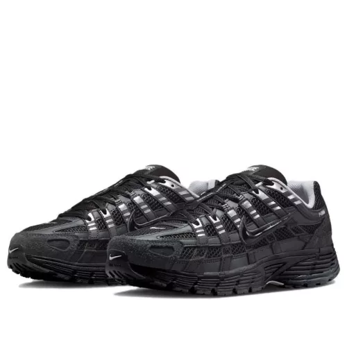 Nike P-6000 Suede Anthracite Metallic Silver alacsony szárú sneaker – termékfotó, oldalnézet
