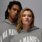 Jordan X A Ma Maniere Hoodie Flat Pewter – termékfotó, oldalnézet