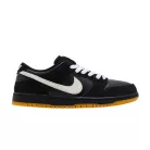 Nike Dunk Low Pro SB Black White Gum férfi alacsony szárú utcai sneaker fekete fehér