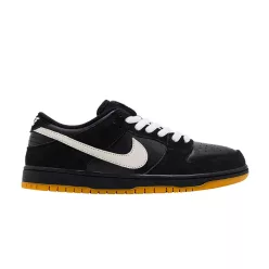   Nike Dunk Low Pro SB Black White Gum férfi alacsony szárú utcai sneaker fekete fehér