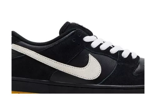 Nike Dunk Low Pro SB Black White Gum férfi alacsony szárú utcai sneaker fekete fehér