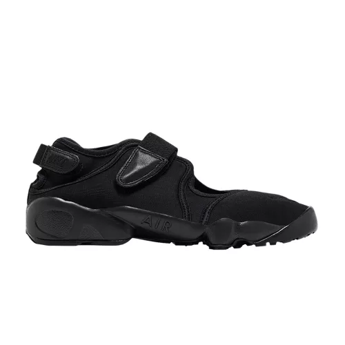 Nike Air Rift Triple Black (Women's) alacsony szárú sneaker – termékfotó, oldalnézet