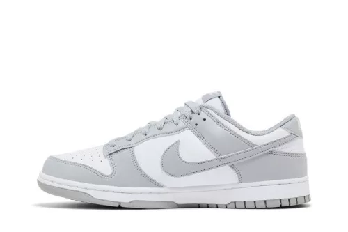 Nike Dunk Low White Light Smoke Grey férfi alacsony szárú utcai sneaker fehér szürke