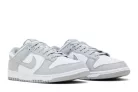 Nike Dunk Low White Light Smoke Grey férfi alacsony szárú utcai sneaker fehér szürke