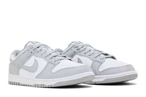Nike Dunk Low White Light Smoke Grey férfi alacsony szárú utcai sneaker fehér szürke