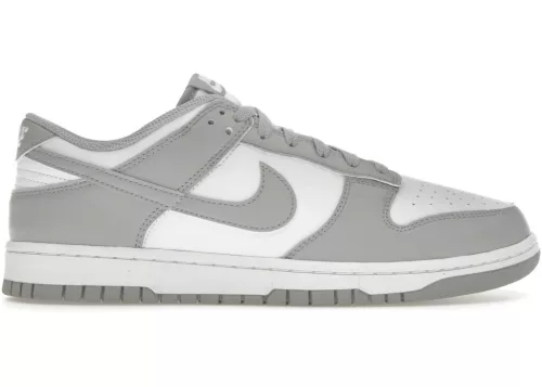 Nike Dunk Low White Light Smoke Grey alacsony szárú sneaker – termékfotó, oldalnézet