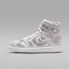 Jordan 1 Retro High OG Swarovski Vast Grey (Women's) magas szárú sneaker – termékfotó, oldalnézet
