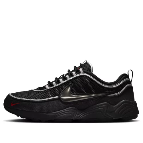 Nike Air Zoom Spiridon Black Metallic Silver alacsony szárú sneaker – termékfotó, oldalnézet